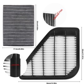 KEQGPCBE Comb Engine Cabin Air Filter for Buick Enclave 3.6L V6 2017 2016 2015 2014 2013 2012 2011 2010 2009 2008
