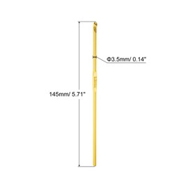 sourcing map Pack of 6 Crochet Hooks Aluminium Crochet Hook Set Crochet Hooks Set 3.5 mm Knitting Needles Crochet Hook Replacement Crochet Hooks Knitting Tools Accessories for Beginners DIY Craft Yarn