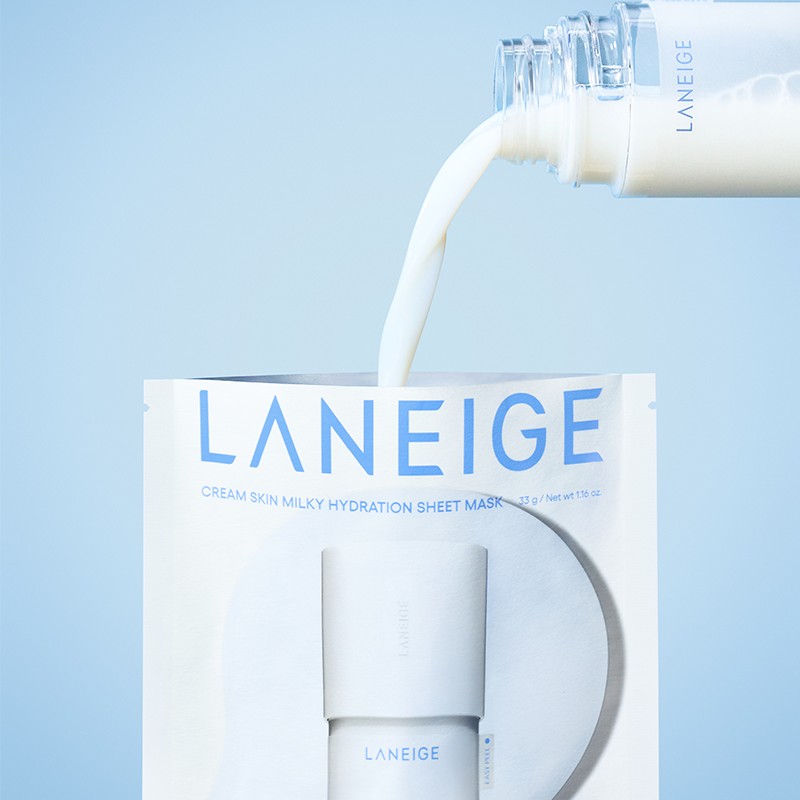 Laneige [라네즈]NEW 크림 스킨 밀키 하이드레이션 시트 마스크 세트 [Laneige]