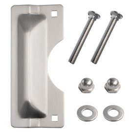 U 9496 Latch Guard Plate Cover Swinging Doors – Stainless Steel,Used with Most Residential, Commercial and Industrial Out-Swinging Doors. (Single Pack), 3 in. x 7 in.