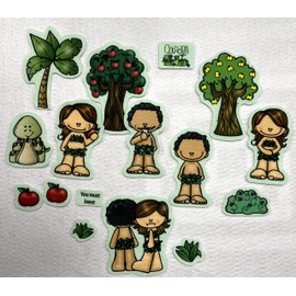 Garden of Eden Adam & Eve Bible Felt Set for Flannel Board Stories