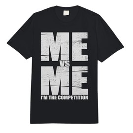 Me vs Me I'm The Competition Mindset Business Owner Comfort Colors Adult Heavyweight T-Shirt