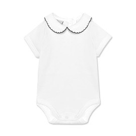 BABIDU Body Neonato Manica Corta 100% Cotone, Tutina Morbido Tessuto Traspirante e Anallergico per Pelli Sensibili, Body Collo Piqué, Abbigliamento Unisex Neonato e Bambina, Basic Estivi