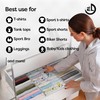 Drawer Organizer Clothes - 3 Set Multipurpose Dresser Drawer Organizer