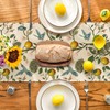 Artoid Mode Brown Lemon Tree Bird Flower Summer Table Runner,Spring