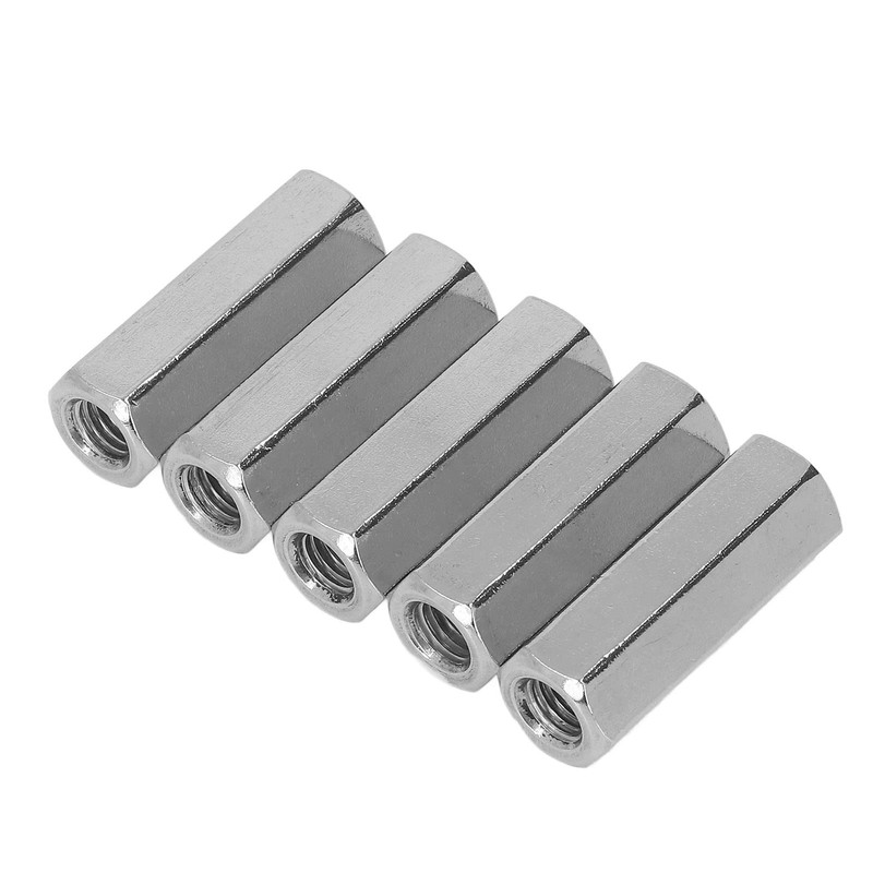 Pack of 5 Long Rod Nuts M10 x 1.5 Internal