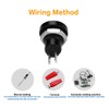 Momentary Push Button for Car, Waterproof Push Button Metal Mini
