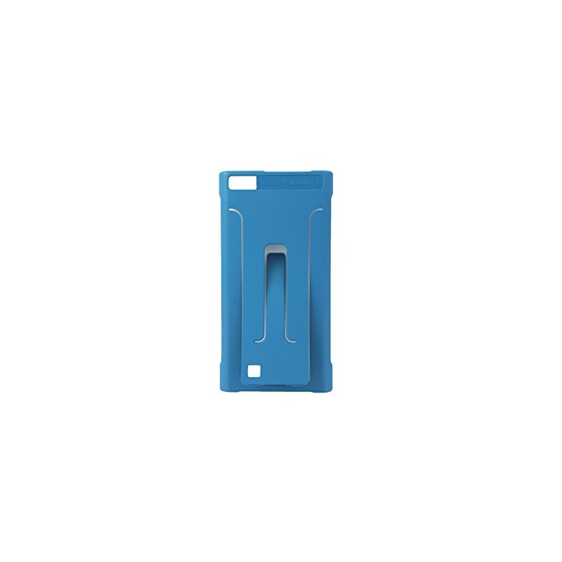 BlackBerry Leather Leap Flex Shell Storm Case - Blue