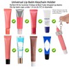 Lip Balm Holder Keychian Bling Crystal Lip Gloss Key Chain