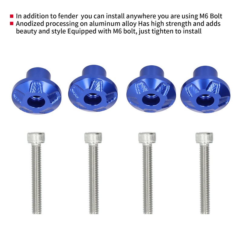 4Pcs Motorcycle Front Fender Frame Slider Screw Fit for YAMAHA