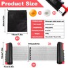 Weploda Table Tennis Net, Extendable Portable Table Tennis Net, Adjustable