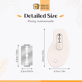KacNacPro Bread Lame Sourdough Scoring Tool, Extractable & Magnetic Bread Scoring Tool, Bread Scoring Knife for Sourdough Bread Baking, Bread Scorer Tool with 5 Replaceable Razor Blades