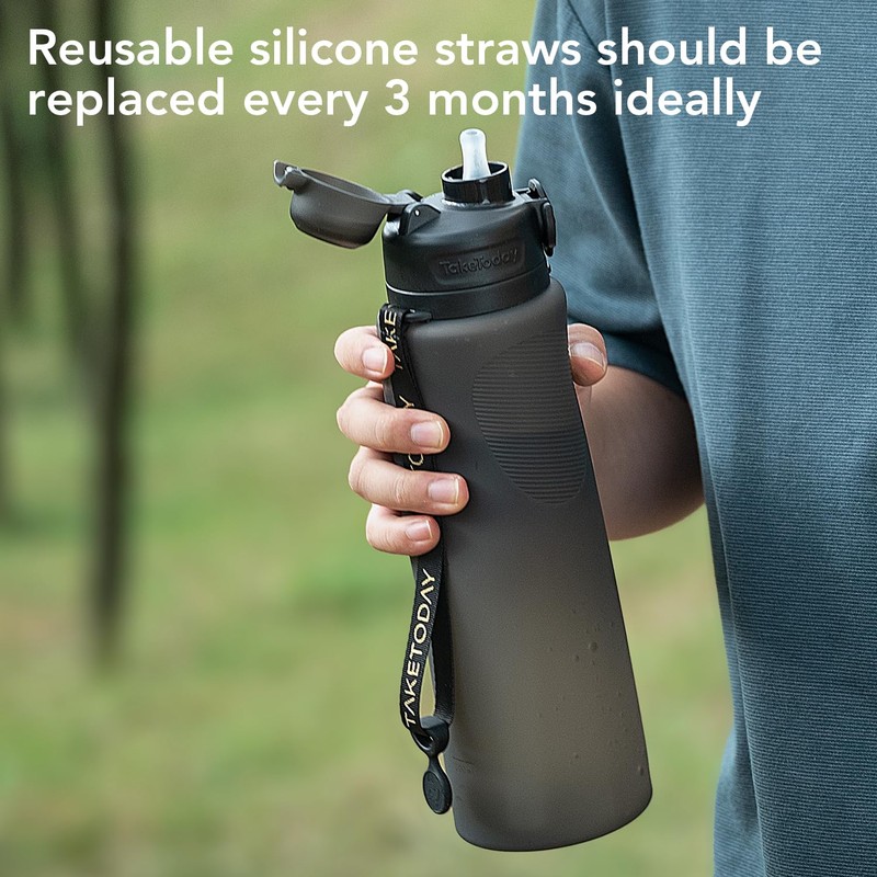 TakeToday Replacement Straw 32oz & 20oz Water Bottles | Reusable