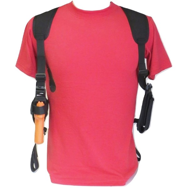 Federal Left Hand Shoulder Holster for Full Size S&W M&P & M&P 2.0 9mm, 40 & 45 - Dbl Mag Pouch