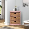 eHemco Hampton Meadows 3 Tier X-Side Corner Table Storage Cabinet