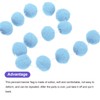 sourcing map 4Pcs Felt Ball Garland Light Blue Pom Pom