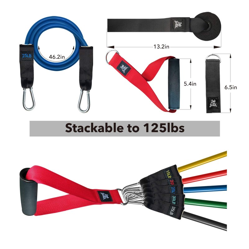 BOB AND BRAD Resistance Bands Set, Stackable Up to 125