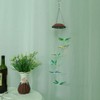 Outdoor Waterproof Solar Panel LED Dragonfly Wind Chimes Home Garden