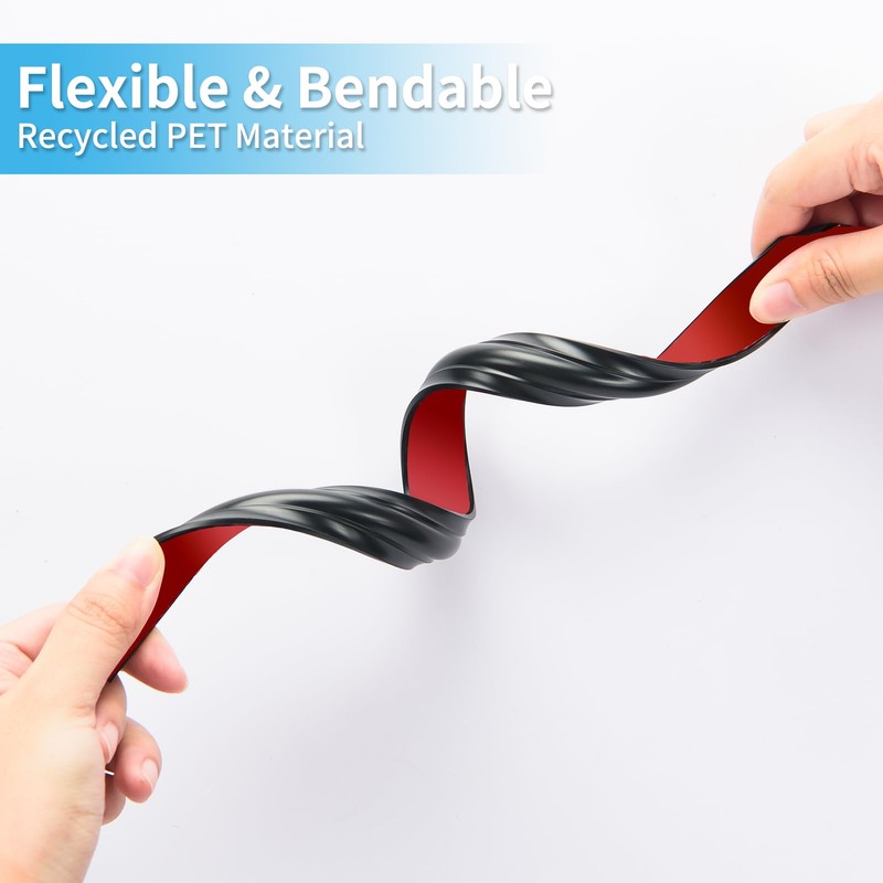 Art3d 30Ft Flexible Peel and Stick Crown Molding Trim, Self-Adhesive