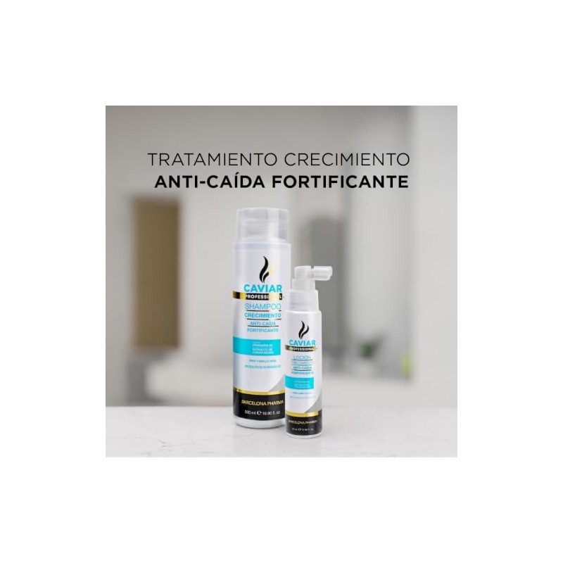 Shampoo anticaída y loción fortificante, Extracto de caviar biomimético