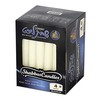 White Beeswax Shabbat Candles – Hand Dipped, Unbleached Traditional Shabbos