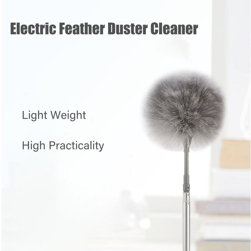 Electric Feather Duster Handheld Wireless Rechargable Electric Duster Cleaning Brush