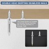 400pcs Hardware Nails Double Head Skirting Nails with 4 Tools