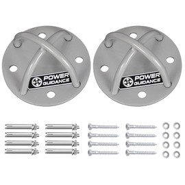 POWER GUIDANCE Wall and Ceiling Mount Bracket for Suspension Straps, Gymnastic Rings, Yoga Swings & Hammock Resistance Band Battle Rope (Sliver, set of 2)