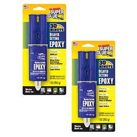 Super Glue - Delayed Setting Epoxy - 1oz Syringe - (Pack of 2)
