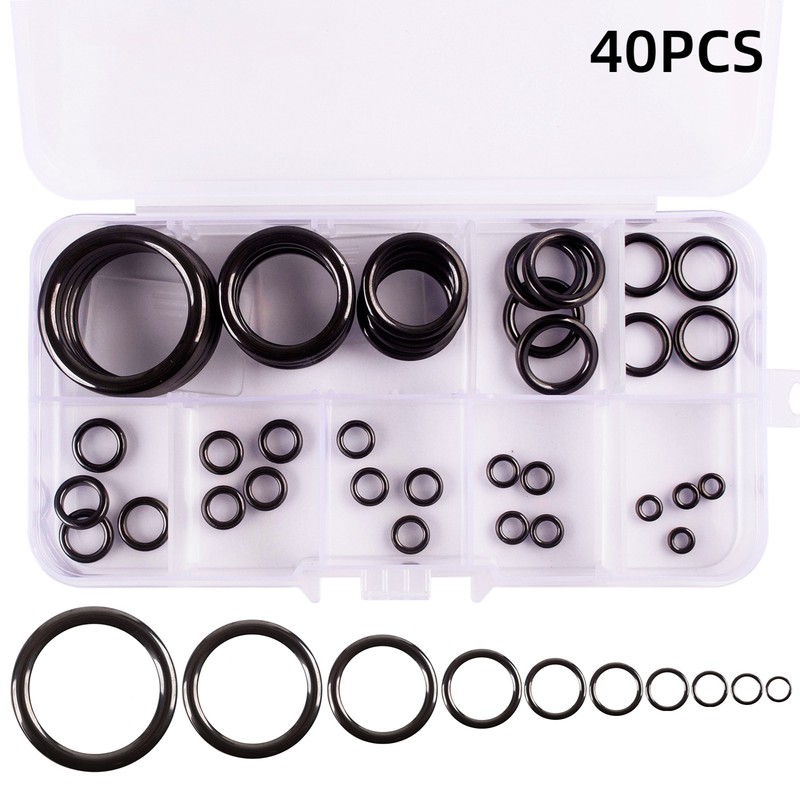 Fishing Rod Guide Repair Kit 40pcs Ceramic Guide Rings Fishing