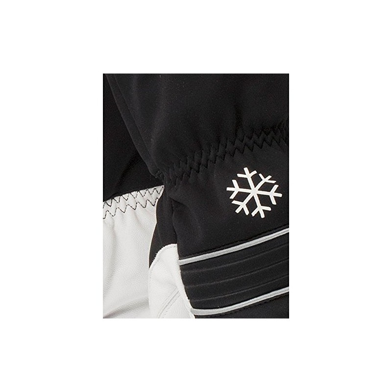 Ejendals 296-8 Size 8 "Tegera 296" Leather Glove - Black/White