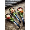 LYEOBOH Soup Spoons set of 6, Chinese Deep Soup Spoon