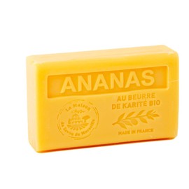 French Soap, Set of 3 x 125 g - Pineapple - Shea Butter - La Maison du Savon de Marseille