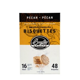 Bradley Smoker Bisquettes For Grilling and BBQ, Pecan Special Blend, 48 Pack
