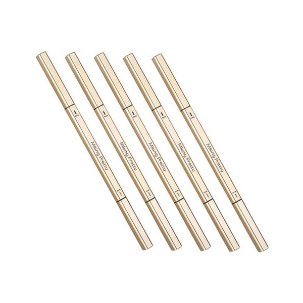 PartyKindom 5pcs Eyebrow Pencils with Brush Dual-ended Brow Pens for
