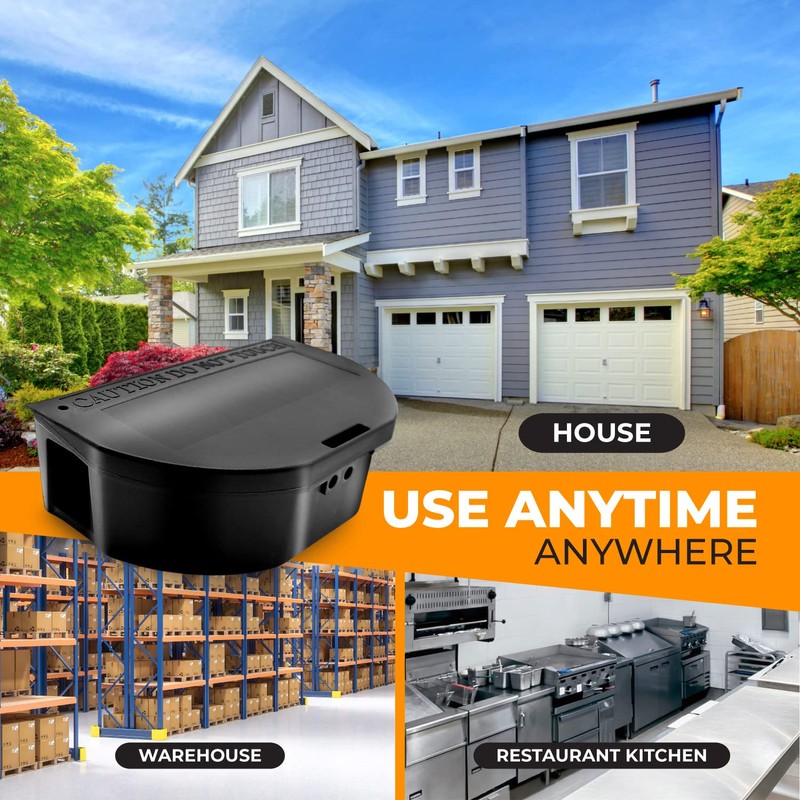 8 Pack - Mouse Bait Stations – Mice, Chipmunk or