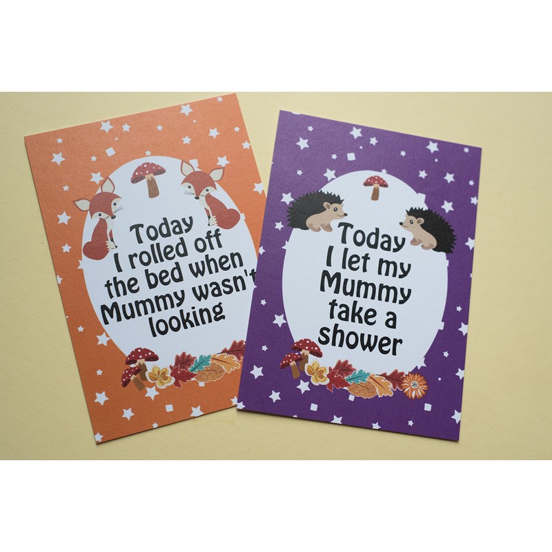 Alternative Baby Journey Cards ® - Forest Animals DD032
