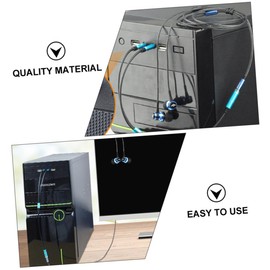 TEHAUX 2Pcs Audio Y Splitter Cable Mic and Headphone Splitter for Dual Output Computers Laptops Durable Design Compatible with Mobile Headsets