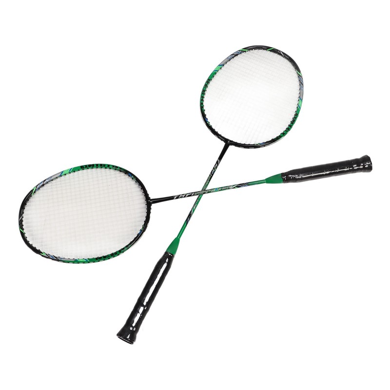 2 Pcs Carbon Fiber Badminton Rackets Ultra Light Adult for