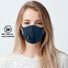 NUÜR 2pcs Fabric Reusable Face Mask, with Air Valve and