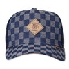 Djinns - Denim Check Trucker Cap Mesh Cap Hat Cap