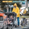 Orzbow Rain Cover for Sibling Pushchair, Universal Rain Cover Twin