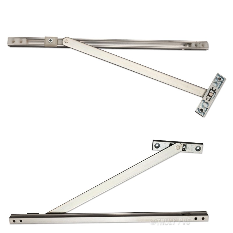 4 x 335mm Passivated Steel Restrictor Door Stay with Adjustable
