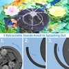 AISITIN 3.5W Solar Water Fountain with Storage, 6.3" Solar Powered