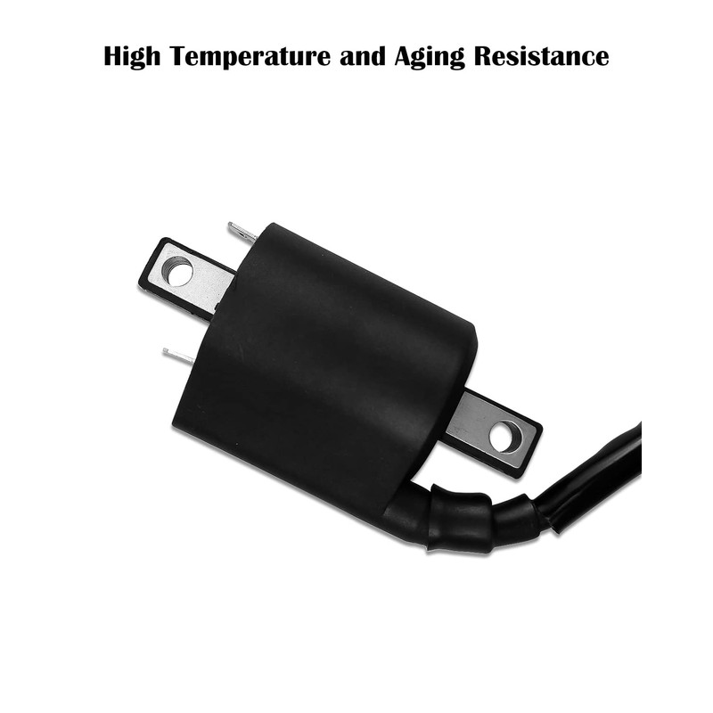 TIKSCIENCE Ignition Coil and Spark Plug Fit for Yamaha Gas
