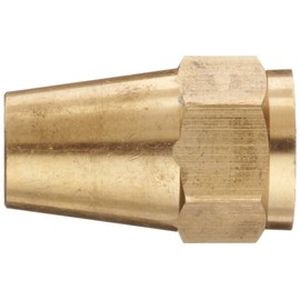 Anderson Metals Brass Tube Fitting, Long Flare Nut, 3/8" Tube OD
