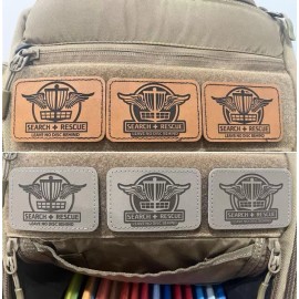 Castle Rock Customs Disc Golf Search and Rescue Patch - Gray Option 1