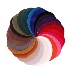 IWOWHERO 25Pcs Suede Fabric Patches Kit for DIY Clothing Repair Elbow Patches for Sweaters Jackets Pants and Coats Versatile Applique for Unique Designs and Mending