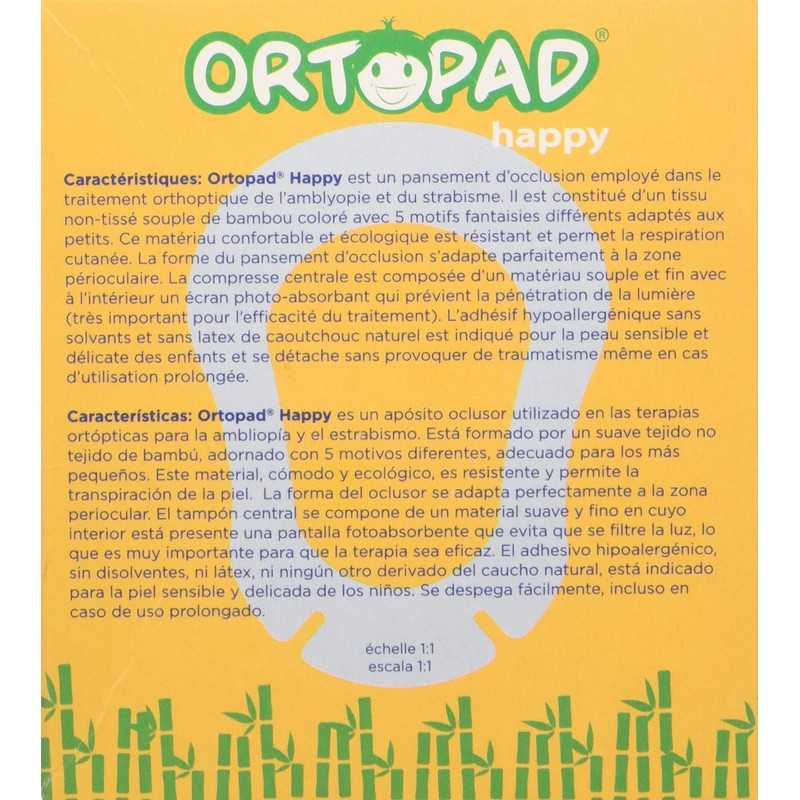 Parche Ocular Ortopad Happy Junior 20U