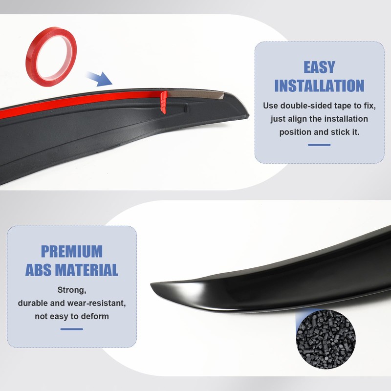 Gloss Black Trunk Spoiler Rear Wing for Honda Accord 10th